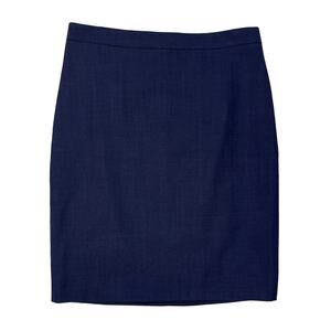 Banana Republic Navy Wool Pencil Skirt Size 10 Career Office Stretch NWT